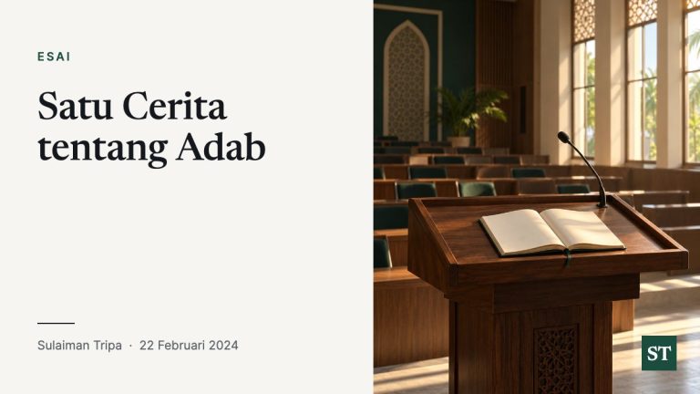 Satu Cerita tentang Adab
