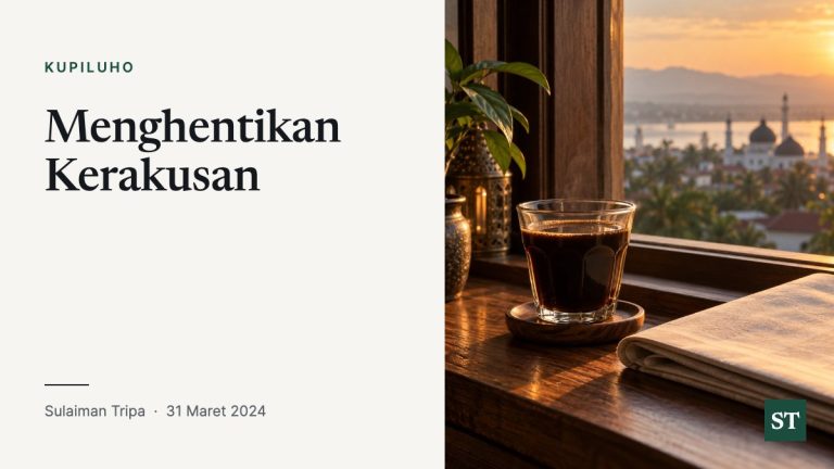 Menghentikan Kerakusan