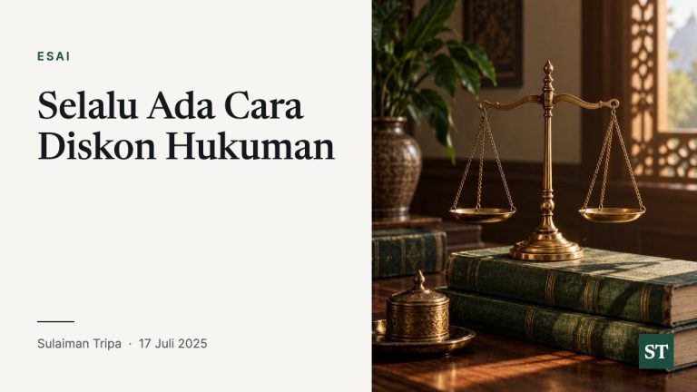 Selalu Ada Cara Diskon Hukuman